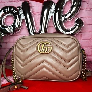 GG Marmont mini shoulder bag Dusty Pink